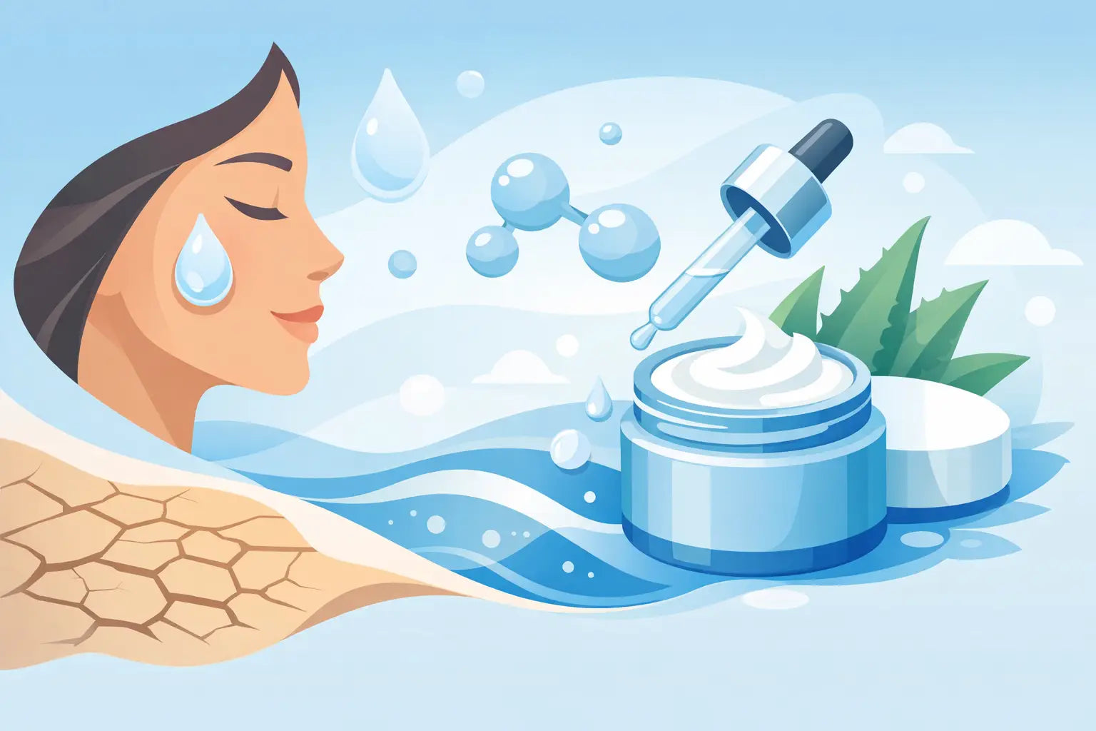 Hyaluronic Acid Moisturizer for Dry Skin